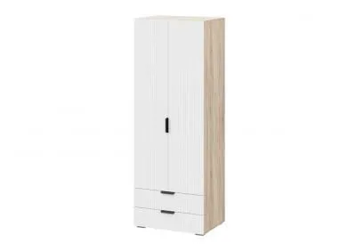 Шкаф Норд Line ШК2Я02-800 Софт пломбир Line/дуб сонома 80 см 