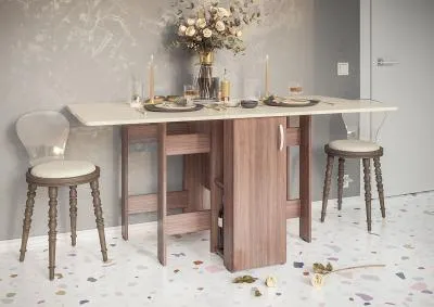 Стол-книжка с баром СТК-002 Ясень шимо светлый/темный