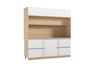 Кухня «Карина» Центр. секция 2200 Белый глянец (Ш*В*Г) 2200х2268х600 мм