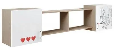 Надстройка «Вега» NEW Girl дуб беленый (ШхГхВ) 2032х450х280 мм