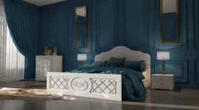 Спальня Престиж белый матовый/белый Спальня Престиж белый матовый/белый