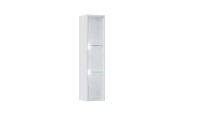 Шкаф навесной открытый Оливия Белый глянец/белый