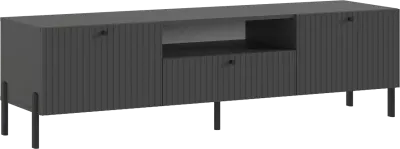 Тумба под ТВ малая Оливия Графит софт/графит
