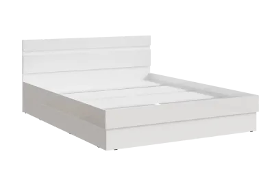 Кровать «Челси» 1.6 м Белый глянец/белый (ШхВхГ) 1635х800х2053 мм