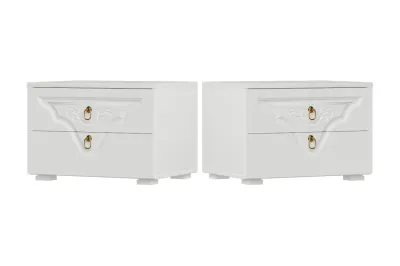 Тумбы «Престиж» Белый матовый/Белый 2 шт (Ш*В*Г) 500*350*374 мм