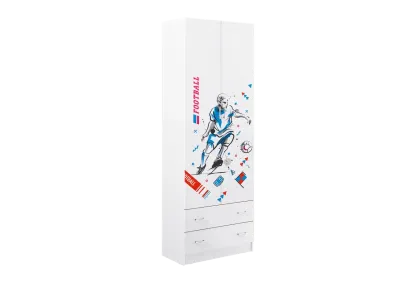 Шкаф «Вега» NEW boy белое дерево (ШхВхГ) 800х2200х402 мм