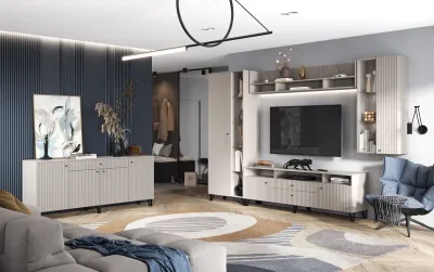 Гостиная Оливия Шарли мокко/глиняный серый Компоновка №9