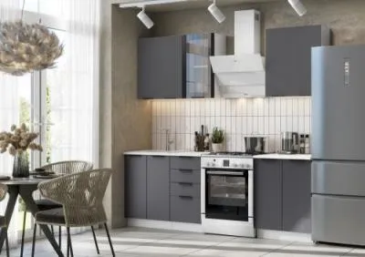 Кухня Норд 1.6 м Софт маренго