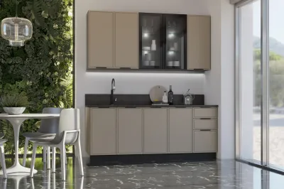 Кухня «Николь» Холст латте 2.0/900 метра