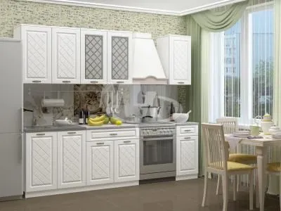 Кухня «Ирина» Белый 2 метра