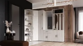 Прихожая Ева NEW Дуб крафт белый Прихожая Ева NEW Дуб крафт белый