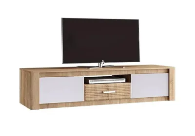 Тумба под ТВ «Терра с белыми фасадами» Сонома/Белый (Ш*Г*В) 1702*441*522 мм