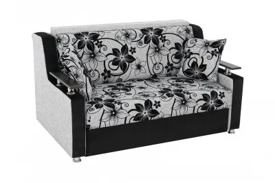 Диван « Гранд-2» Рогожка цветы СМ 120 (ШхГхВ) 1400х900х920 мм