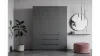 Шкаф «Челси» 1600 Графит/графит (ШхВхГ) 1602х2022х514 мм Шкаф «Челси» 1600 Графит/графит (ШхВхГ) 1602х2022х514 мм