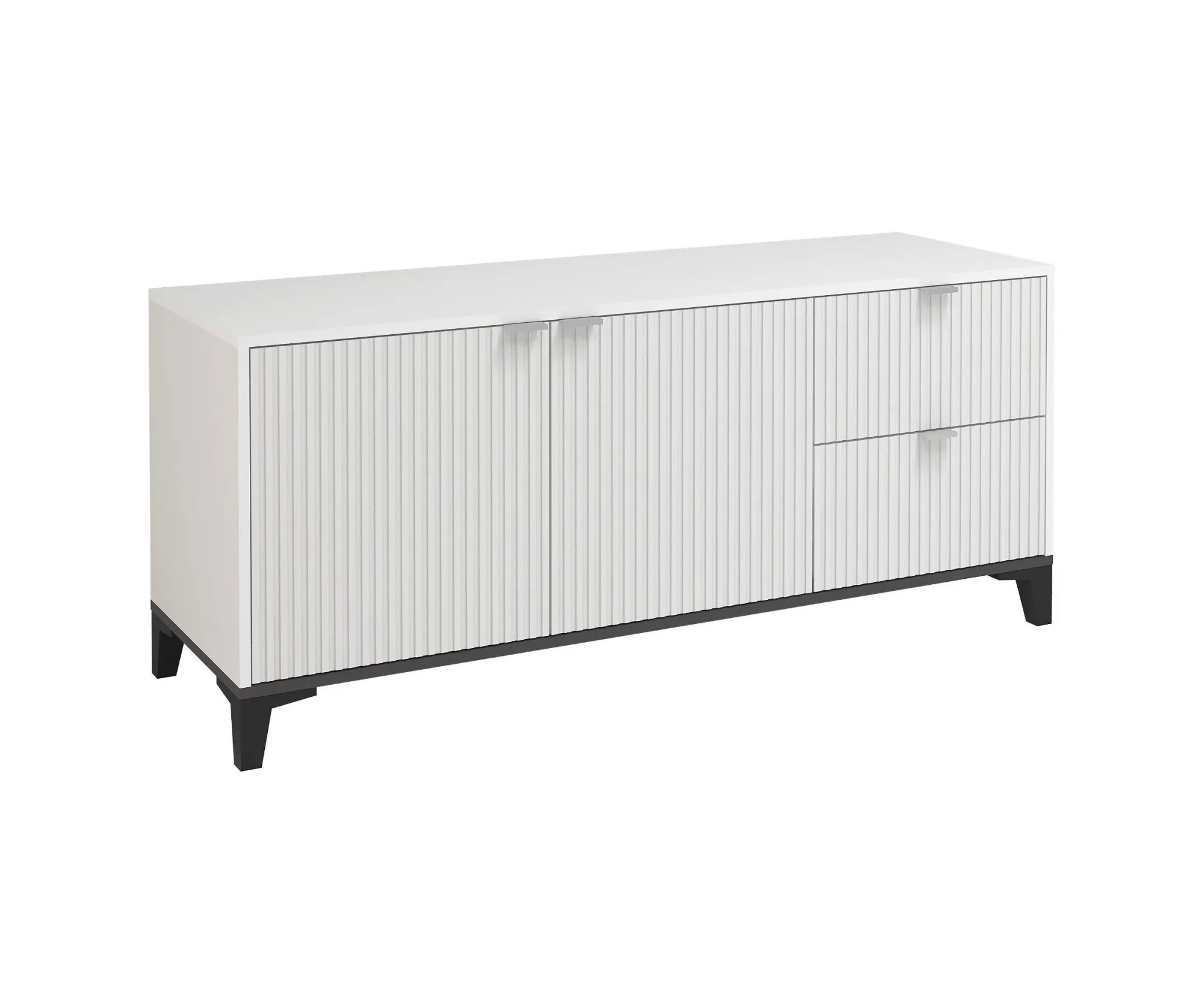 Тумба под ТВ Конкорд ТБ-001 белый/софт пломбир 140 см