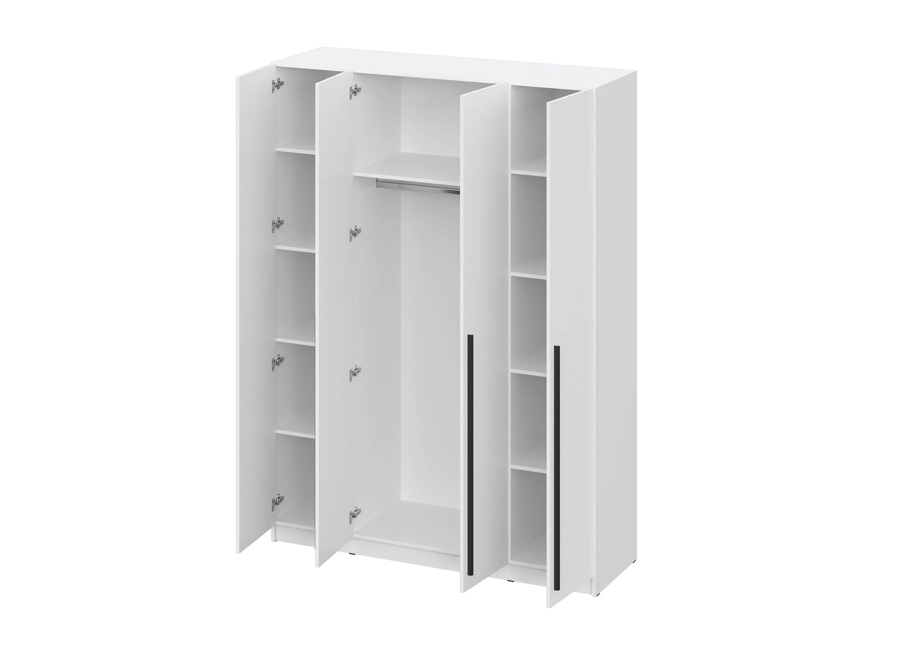 Шкаф распашной Берген ШК-1600 белое дерево/белое дерево 160 см