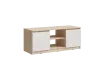 Тумба под ТВ «Челси» Белый глянец/дуб сонома (ШхВхГ) 1352х540х514 мм