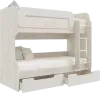 Детская двухъярусная кровать Юниор-4 Шарли белый/крафт белый
