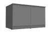 Антресоль-тумба универсальная «Челси» Графит/графит (ШхВхГ) 902х540х514 мм