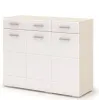 Комод «Симба» Белый глянец/Дуб Белфорт (ШхВхГ) 1200x985x442 мм