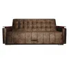 Диван-книжка «Мадрид» велюр коричневый 2100х960х940