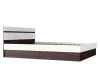Кровать 1.6 «Ким» Венге/Белый глянец (Ш*В*Г) 1671х800х2037 мм