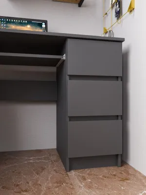 Стол письменный «Челси» Графит/графит (ШхВхГ) 1002х768х524 мм