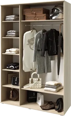 Шкаф « Ким » 3-х ств. Сонома/Белый глянец (ШхВхГ) 1500х2236х524 мм Шкаф « Ким » 3-х ств. Сонома/Белый глянец (ШхВхГ) 1500х2236х524 мм