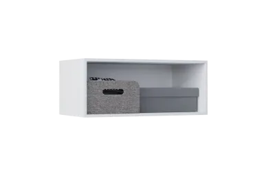 Тумба навесная №1 Оливия Белый глянец/белый