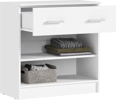 Комод «Бася» Белый с 1ящ+2дв. (ШхВхГ) 800x816x430 мм