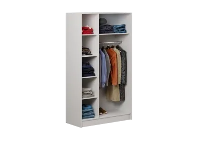 Шкаф «Александрина 3-х ств.» Белый глянец/белый 135 см