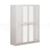 Шкаф «Александрина 4-х ств.» Белый глянец/белый 160 см