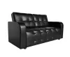 Диван «Оксфорд» Черный (ШхВхГ) 1700х900х950 мм