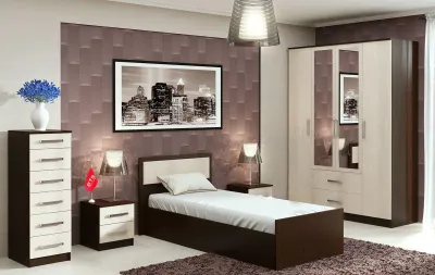 Кровать «Фиеста» Венге/Лоредо 900*2000