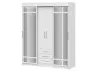 Шкаф-купе Фортуна белый/белый 170 см
