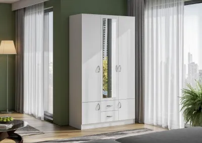 Шкаф Ронда ШК-3 белое дерево/белое дерево 120 см