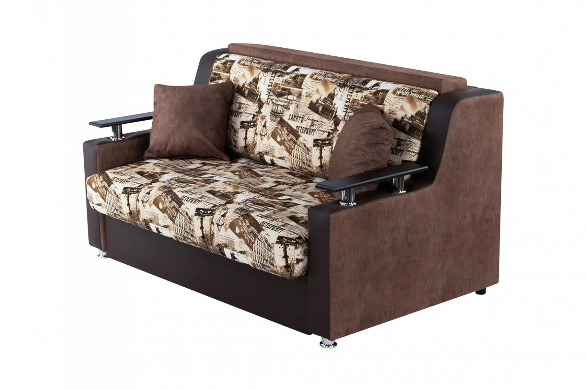 Диван « Гранд-2» С.-Петербург коричневый СМ 140 (ШхГхВ) 1600х900х920 мм