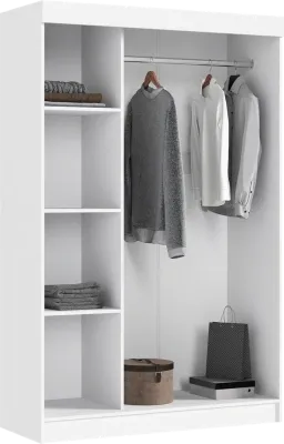 Шкаф-купе «Бася» Белый (Ш*Г*В) 1300x520x2016 мм