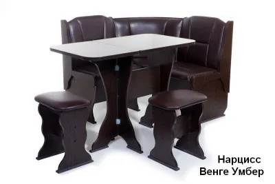 Кухонный уголок «Нарцисс» Венге (ШхВхГ) 1100х840х1100 мм