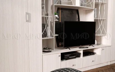 Гостиная «Женева» Сандал светлый (Ш*Г*В) 3500x530x2200 мм