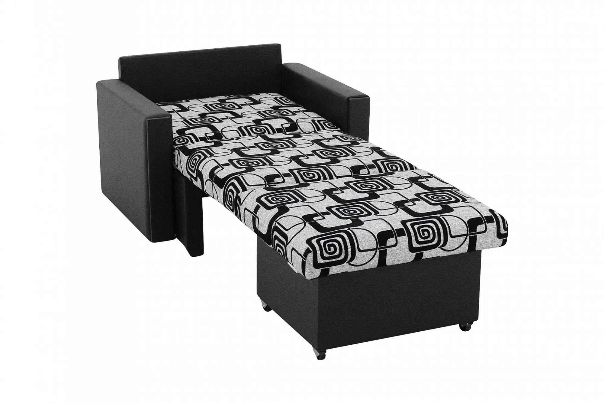 Выкатной кресло-кровать « Квадраты » СМ 80 Серый (Ш*Г*В) 1040*1000*900 мм