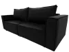 Диван-трансформер «Лофт» Черный (ШхГхВ) 2420х960х750 мм