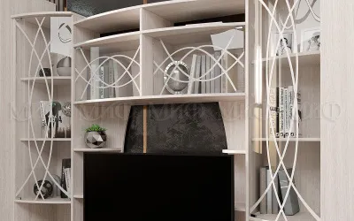 Гостиная «Женева» Сандал светлый (Ш*Г*В) 3500x530x2200 мм