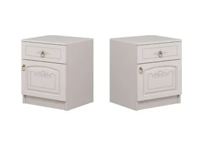 Спальня Александрина Белый глянец/белый Вариант №1