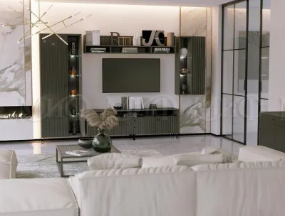 Шкаф Оливия Графит софт/графит