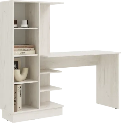 Стол компьютерный Юниор-4 Шарли белый/крафт белый