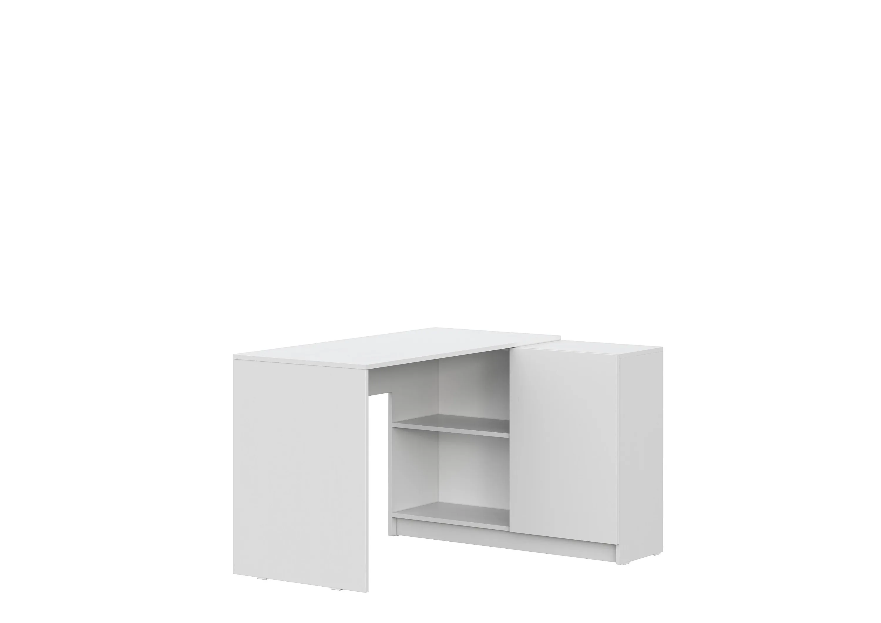 Стол письменный Майнд-03 белое дерево/белое дерево 120*100 см