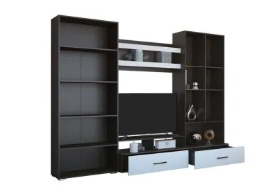 Гостиная «Вегас 1» Венге/Белый глянец (Ш*В*Г) 2800х2000х440 мм