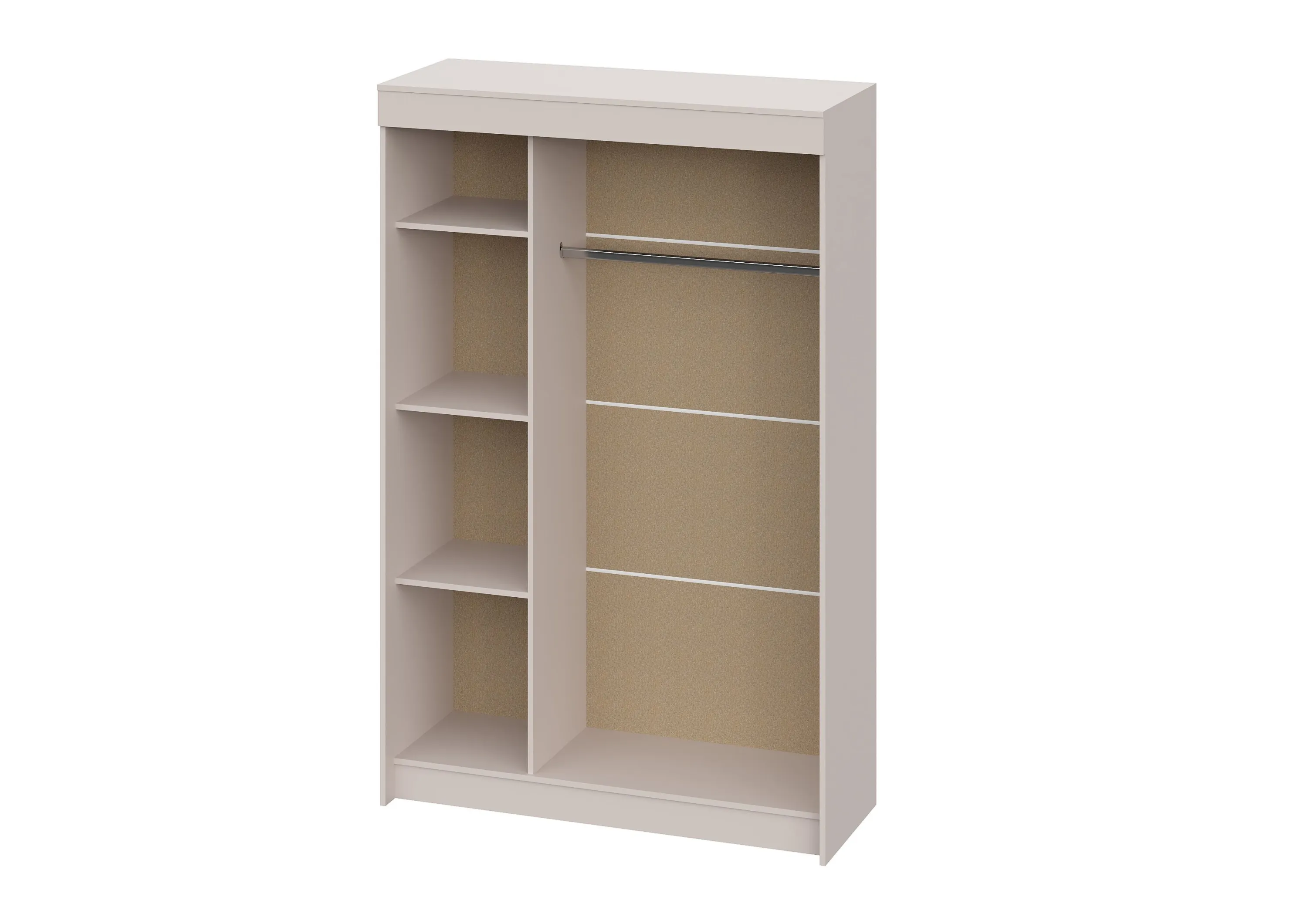 Шкаф-купе Бассо кашемир/кашемир 130 см