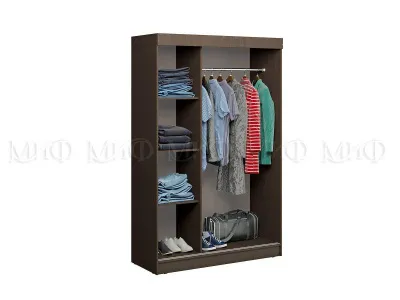 Шкаф-купе «Бася» Шимо тем/шимо светл. (Ш*Г*В) 1300x516x2020 мм